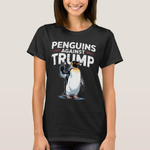 Penguin Flippers Up Resist Funny Penguins Against T-Shirt