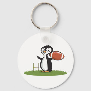 Penguin Football Key Ring