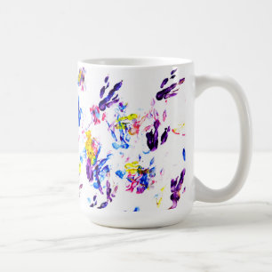 penguin footprints coffee mug