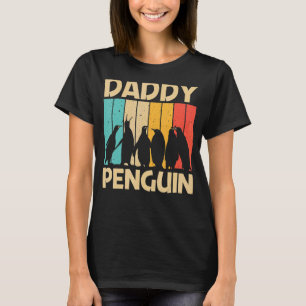 Penguin For Men Dad Penguins Bird Animal Retro T-Shirt