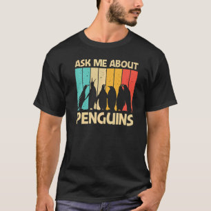 Penguin For Men Women Penguins Bird Animal Retro T-Shirt
