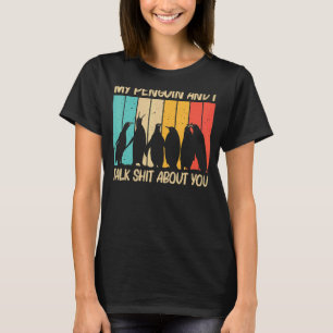 Penguin For Men Women Penguins Bird Animal Retro T-Shirt
