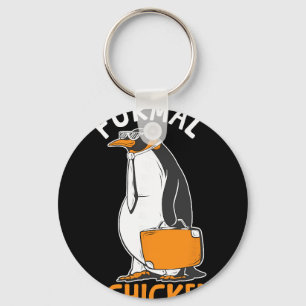 Penguin Formal Chicken Funny Penguin Key Ring