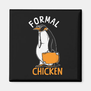 Penguin Formal Chicken Funny Penguin Magnet