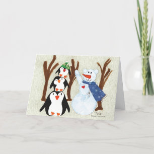 Penguin Fun - Kids Art for CHOC Thank You Card