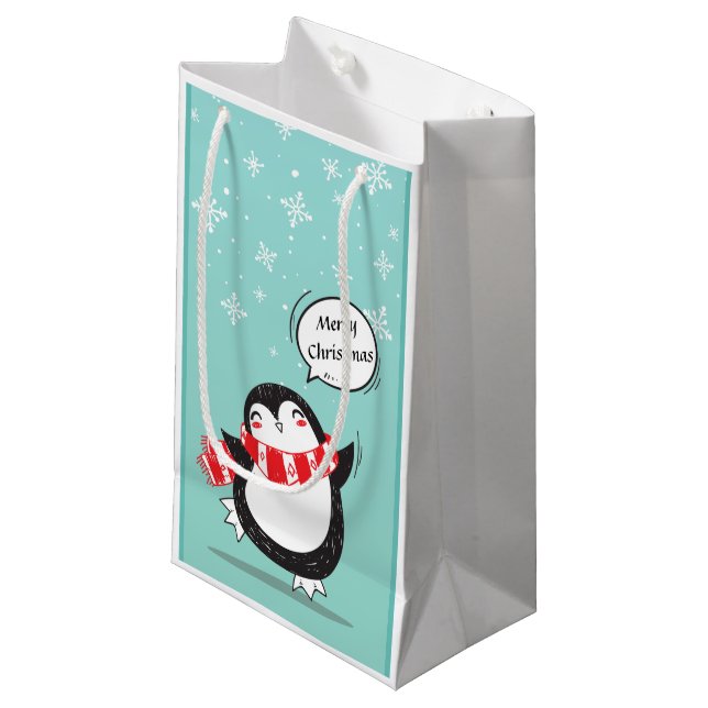Penguin Gift Bag (Front Angled)
