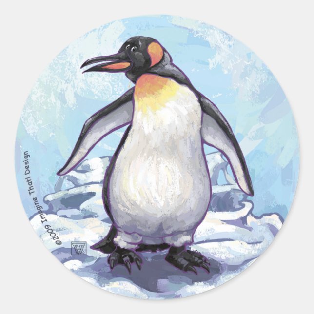 Penguin Gifts & Accessories Classic Round Sticker (Front)