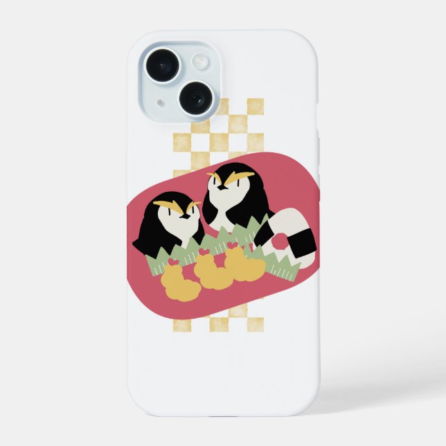 Penguin Girl iPhone 15 Case (Back)
