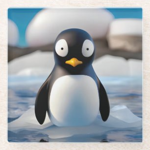 Penguin Glass Coaster