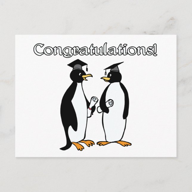 Penguin Graduates Postcard (Front)
