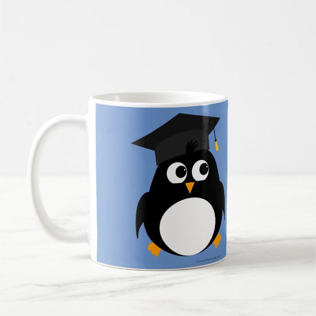 Penguin Graduation Design - Personalized Mug (Left)