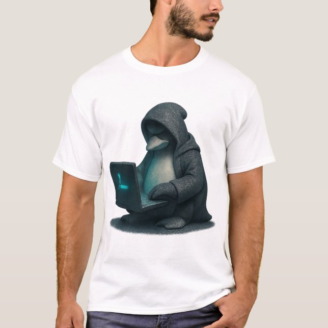 Penguin Hacker T-Shirt (Front)