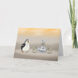 Penguin Halloween Card