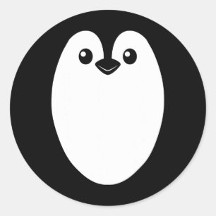Penguin Halloween Costume For Men Women Kids Cool Classic Round Sticker