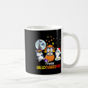 Penguin Halloween Merry Christmas Happy Hallothank Coffee Mug