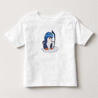 Penguin hockey player | choose background colour toddler T-Shirt
