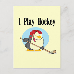 Penguin Hockey Tshirts and Gifts Postcard