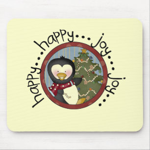 Penguin Holiday T-shirts and Gifts Mouse Pad