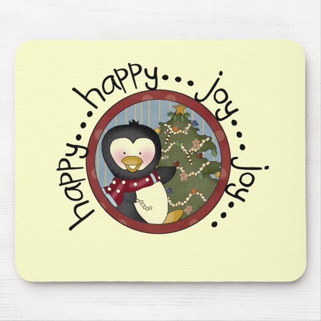 Penguin Holiday T-shirts and Gifts Mouse Pad (Front)