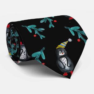 Penguin Holidays Mood Neck Tie