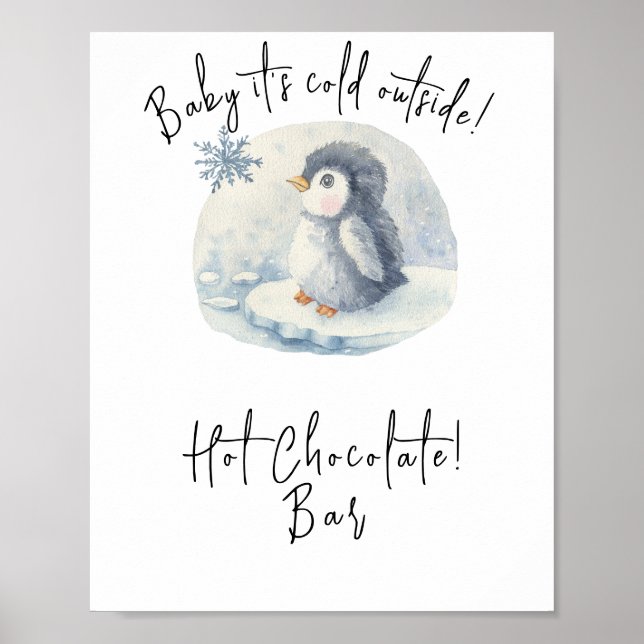 Penguin - Hot chocolate bar Poster (Front)