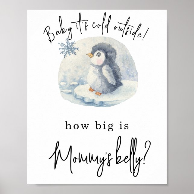 Penguin - How big is Mummy's belly Poster (Front)