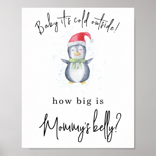 Penguin - How big is Mummy's belly Poster (Front)