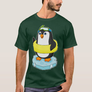 Penguin Ice floe Swimming Lifebuoy T-Shirt