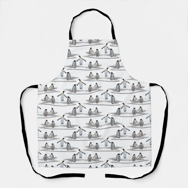 Penguin Iceberg Party All Over Print Apron (Front)
