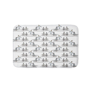 Penguin Iceberg Party Bath Mat (choose colour)