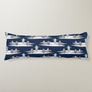 Penguin Iceberg Party Body Pillow (Navy)