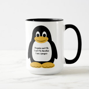 Penguin illustration mug