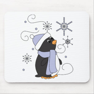Penguin in Awe Mouse Pad