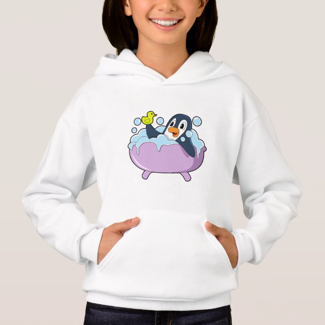 Penguin in Bathtub with Duck (Front)