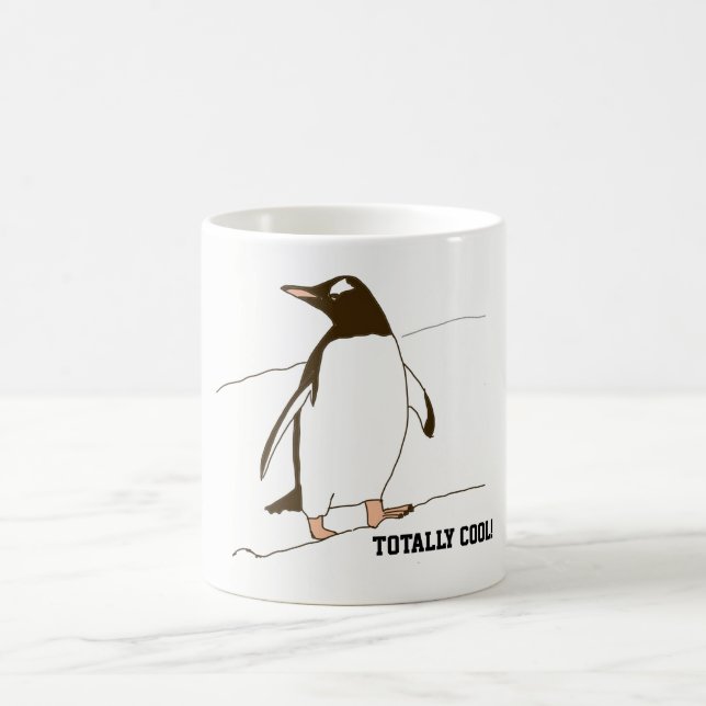 Penguin In Black and White Coffee Mug (Center)