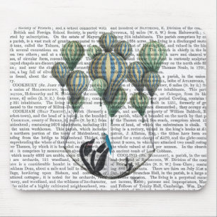 Penguin in Hammock Balloon Mouse Pad