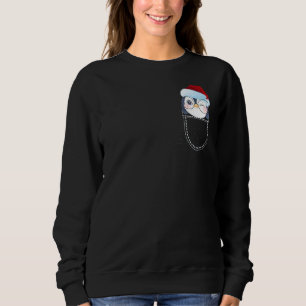 Penguin in Pocket   Christmas Sweatshirt
