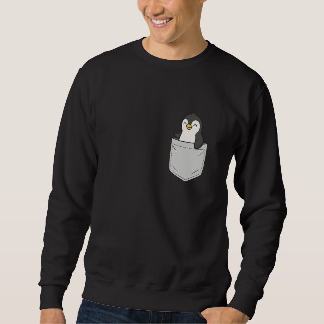Penguin In Pocket Sweatshirt (Front)