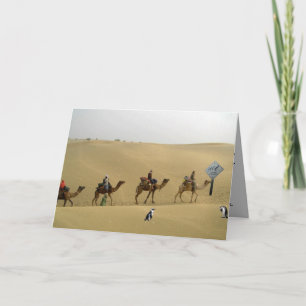Penguin in the Desert Card