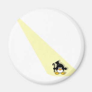 Penguin in the Spotlight Magnet