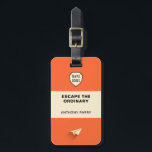 Penguin-inspired Book Cover Luggage Tag<br><div class="desc">A design inspired by the classic Penguin book cover. Add your own adventure book title,  name and contact details for a truly inspiration and personalised gift either for yourself or for a special someone. A perfect gift idea for the would be author and adventurer amongst us.</div>