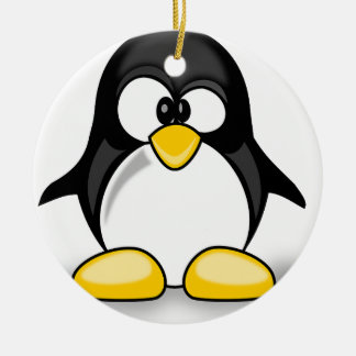 Penguin items ceramic ornament