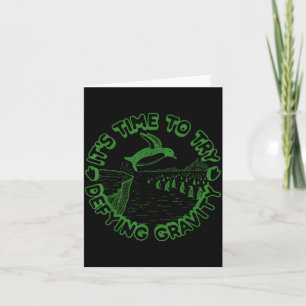 Penguin It's Time To Try Defying Gravity  Card
