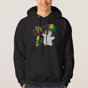 Penguin Jester Animal Mardi Gras Men Women Kids Gi Hoodie