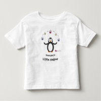 Penguin juggling cupcakes little helper add name