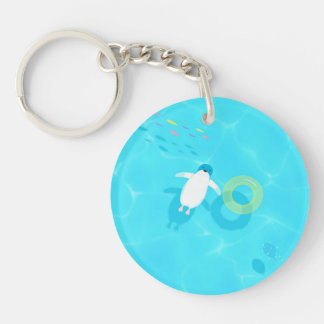 penguin key ring