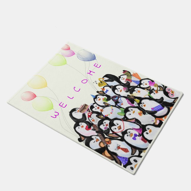 Penguin Kids Doormat (Angled)