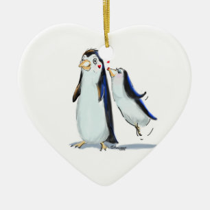 PeNgUiN KiSs Ceramic Ornament