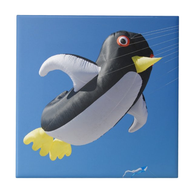Penguin Kite Ceramic Tile (Front)