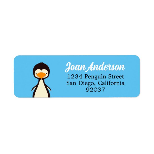 Penguin Label Return Address Label (Front)